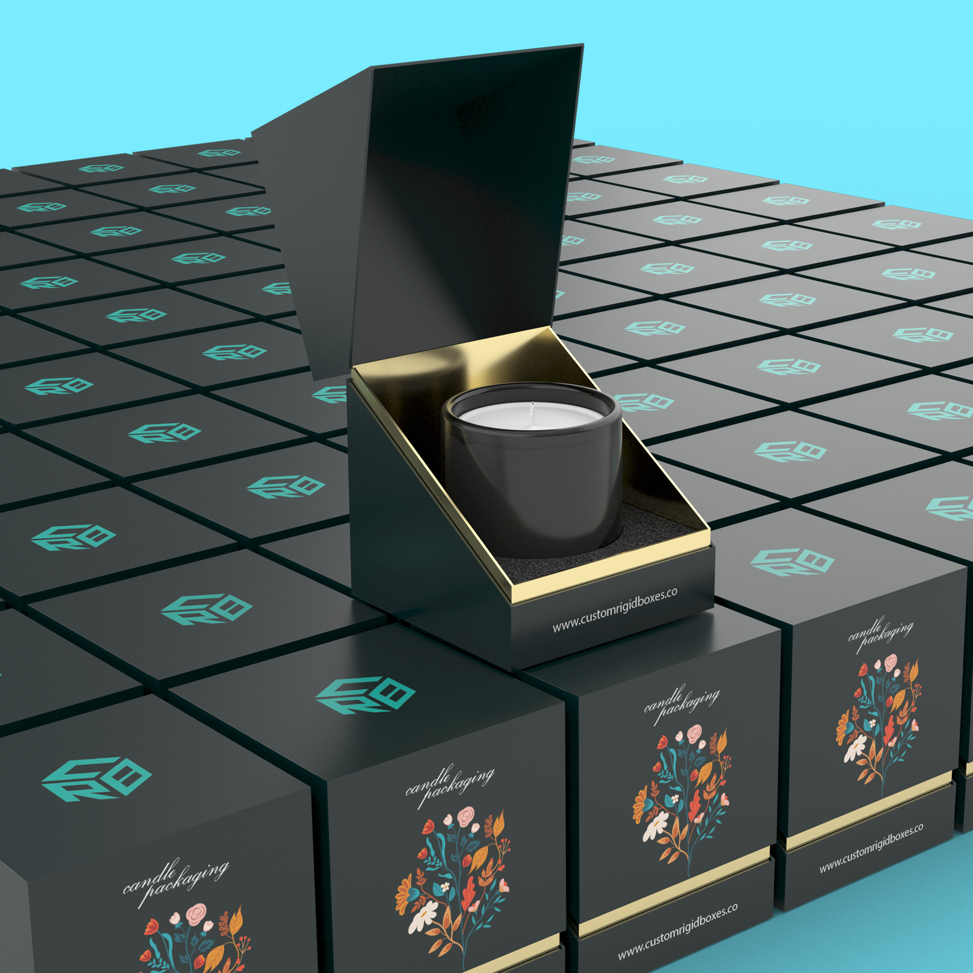 rigid candle boxes wholesale